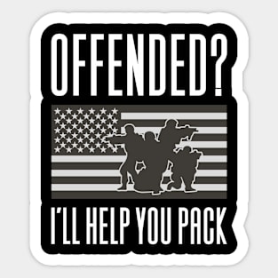 Conservative US Flag Politics Sticker